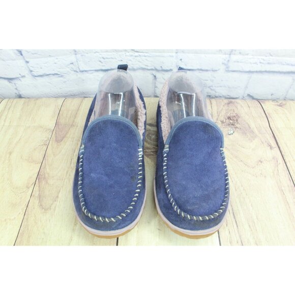 LL Bean Mountain Slippers Moccasin Raw Indigo Size 8 M - Picture 4 of 9
